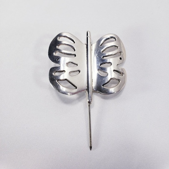Vintage Taxco Sterling Butterfly Brooch - Picture 5 of 8